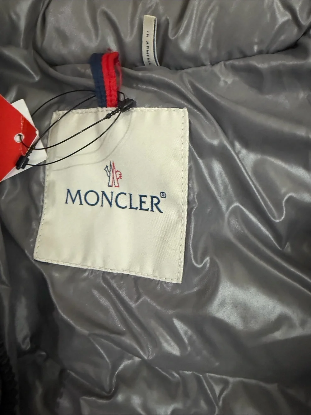 Moncler Steel Gray Quilted Kids Jacket